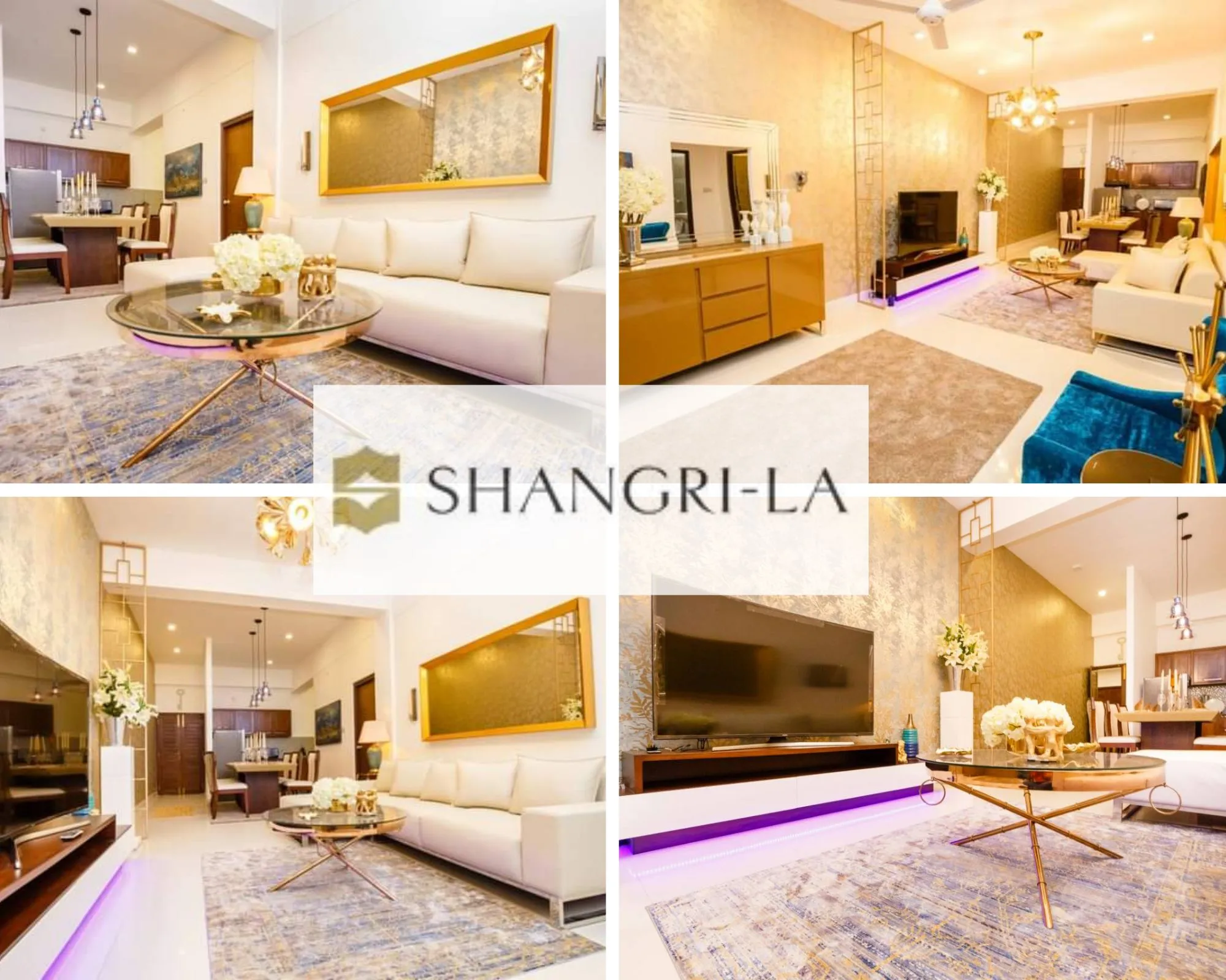 ShangriLa and one galleface interior wallpaper application project